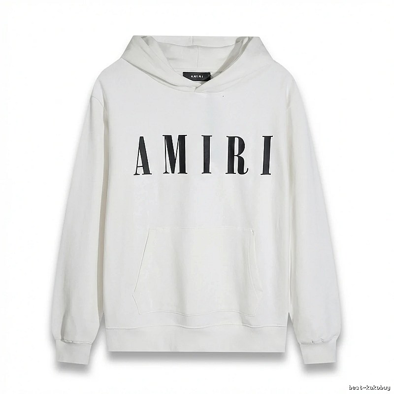 AMIRI simple style white hoodie