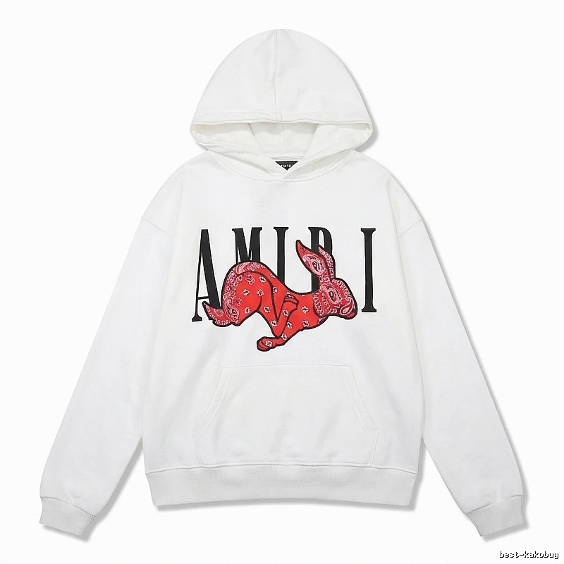 AMIRI White Sweatshirt with Rabbit Print