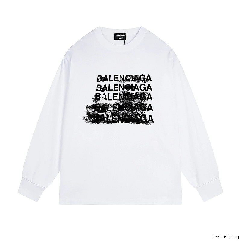 Balenciaga letter-style white T-shirt