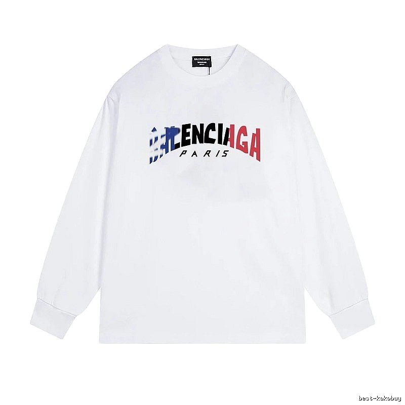 Balenciaga letter-style white T-shirt