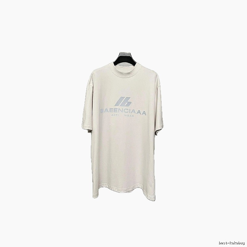 Balenciaga minimalist style off-white T-shirt