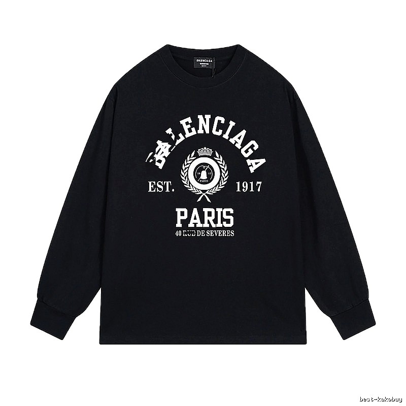 Balenciaga retro black long-sleeve