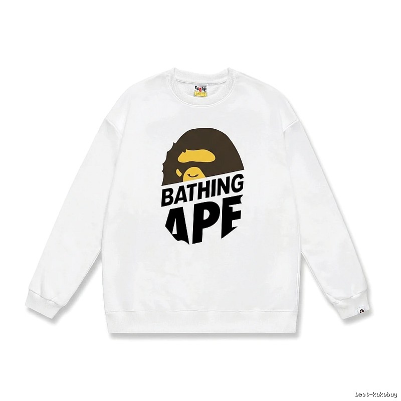 Bape Ape Head Casual White Sweatshirt