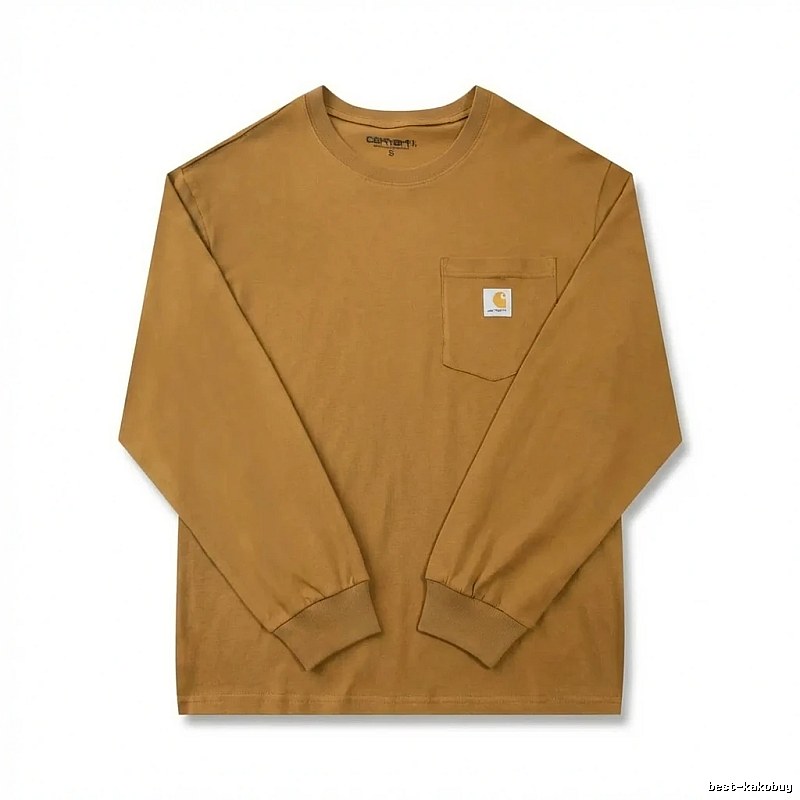 Carhartt basic retro brown long-sleeve