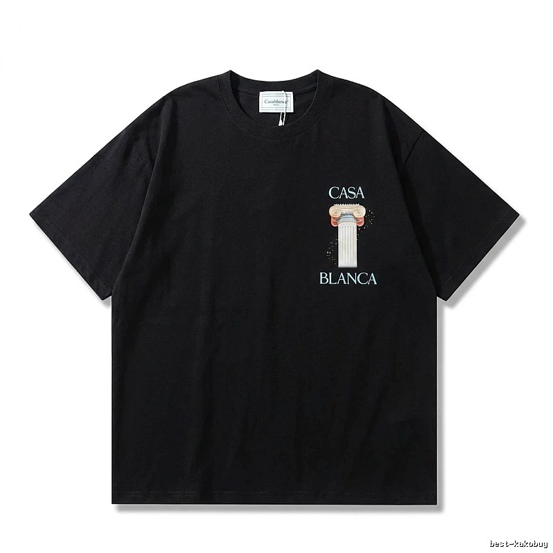 Casablanca Print Retro Black T-shirt