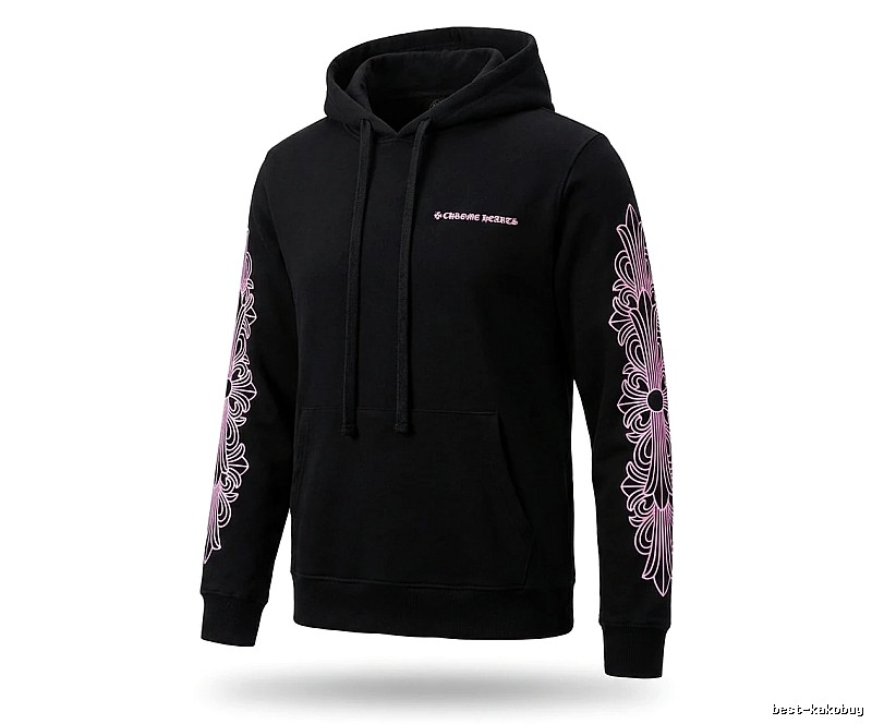Chrome Hearts Gothic Style Black Hoodie
