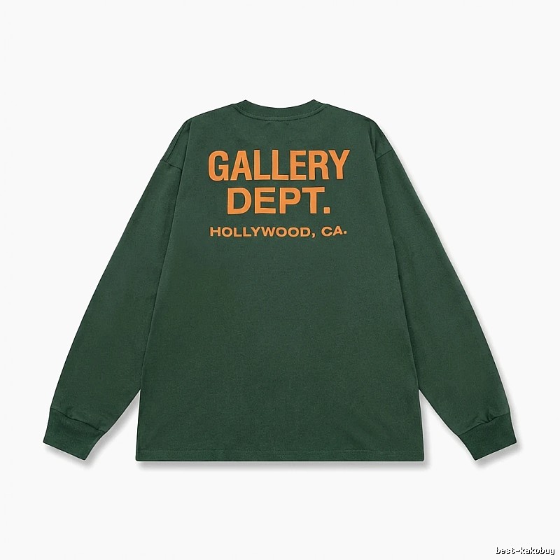 Gallery Dept Retro Style Dark Green Long-sleeve Shirt