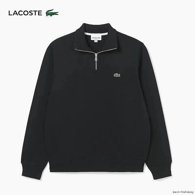 Lacoste Classic Quarter-zip sweatshirt Black Quarter Zip for Daily Styling