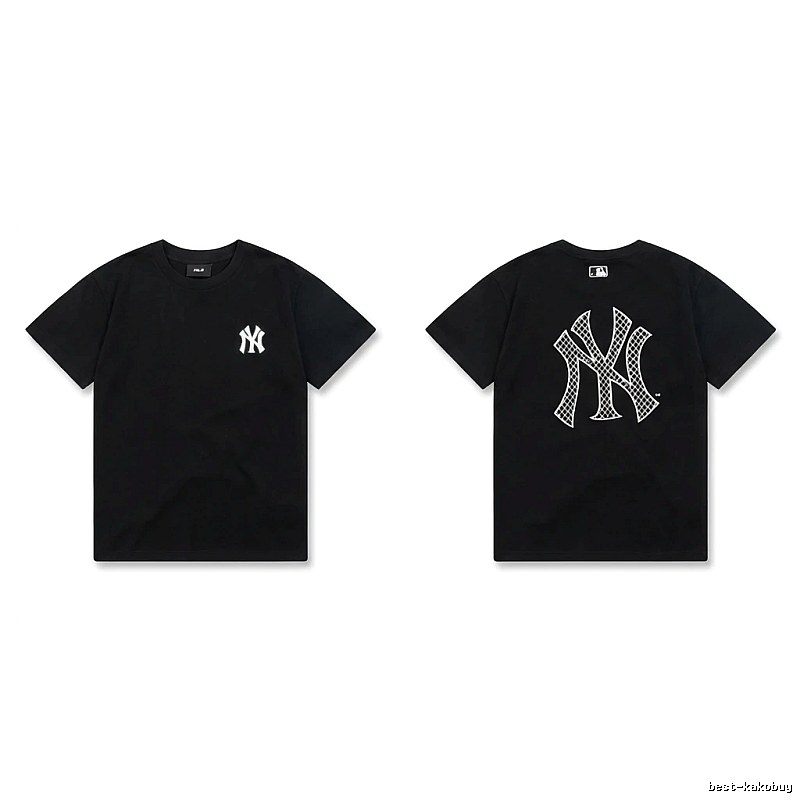 MLB NY Series Trendy and Cool Style Black T-shirt