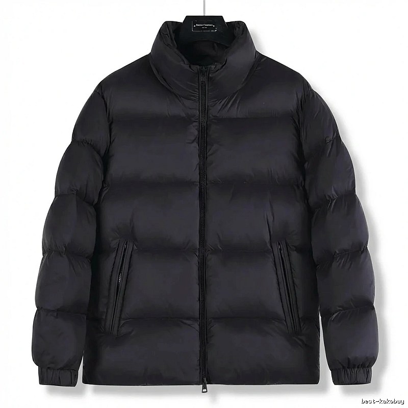 Moncler black casual down jacket