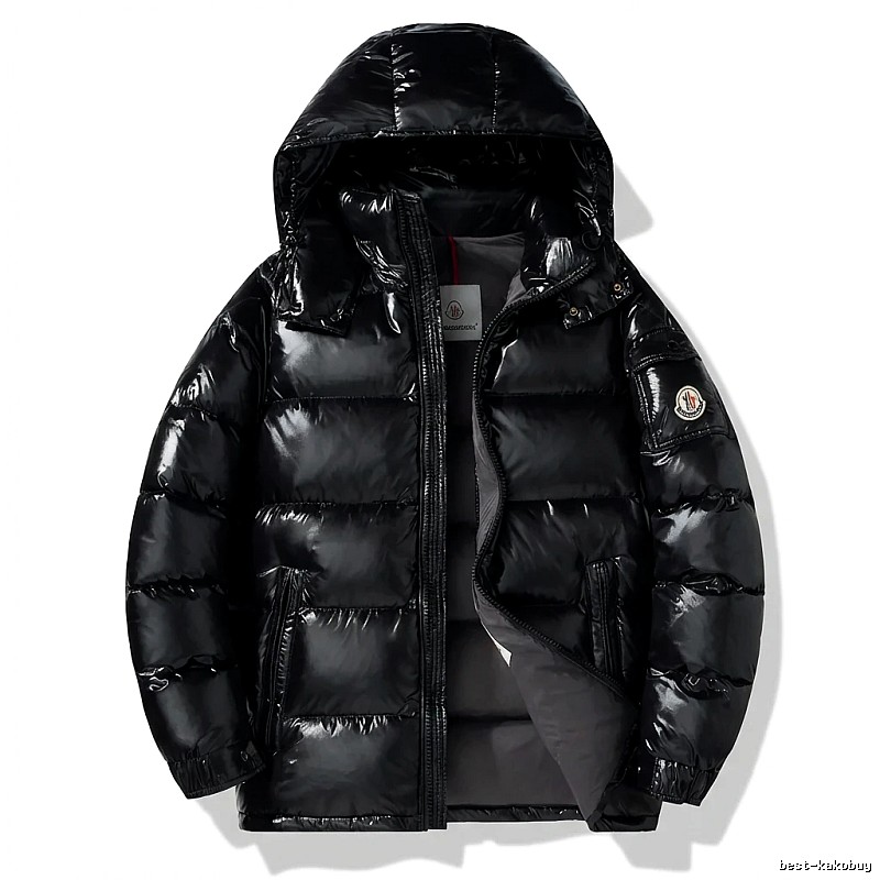 Moncler black stylish down jacket