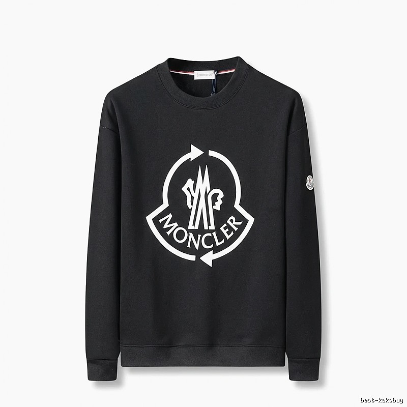 Moncler's classic trendy black sweatshirt