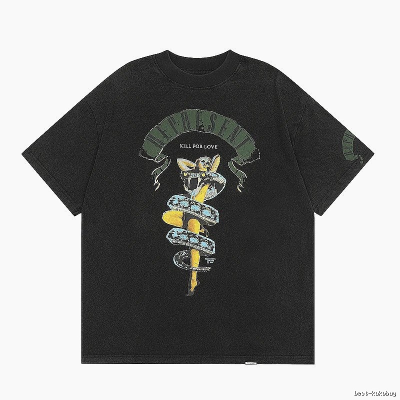 Represent Black Style 833 Owners Club T-Shirt Summer Styling Logo