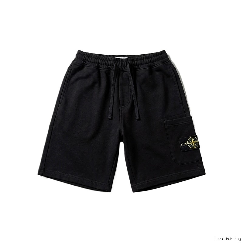 Stone Island functional style black shorts