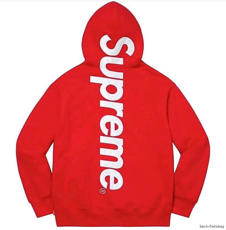 Supreme Compact Logo hoodie Gray Red Oversized for Smart Casual Looks