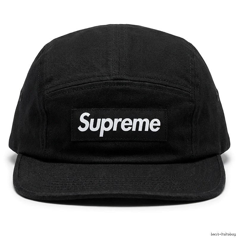 Supreme minimalist style black hat