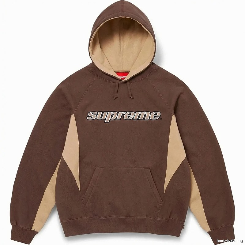 Supreme retro-style brown hoodie
