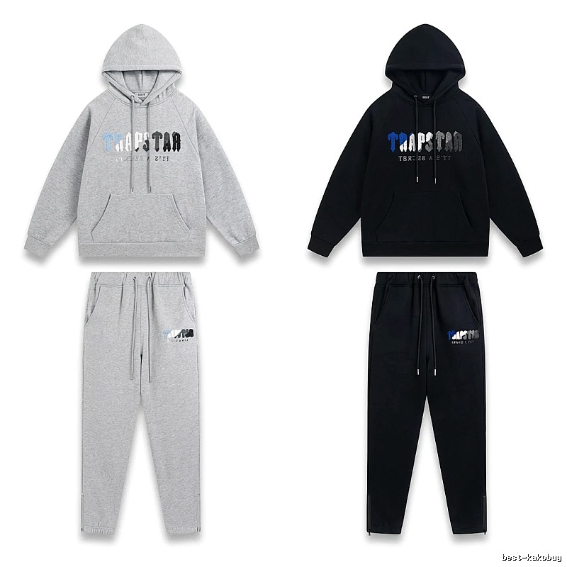 Trapstar Casual Style Grey-Black Suit