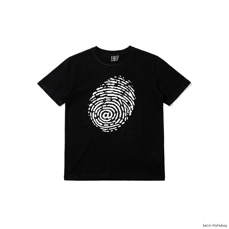 ADWYSD Fingerprint Trendy Black T-shirt
