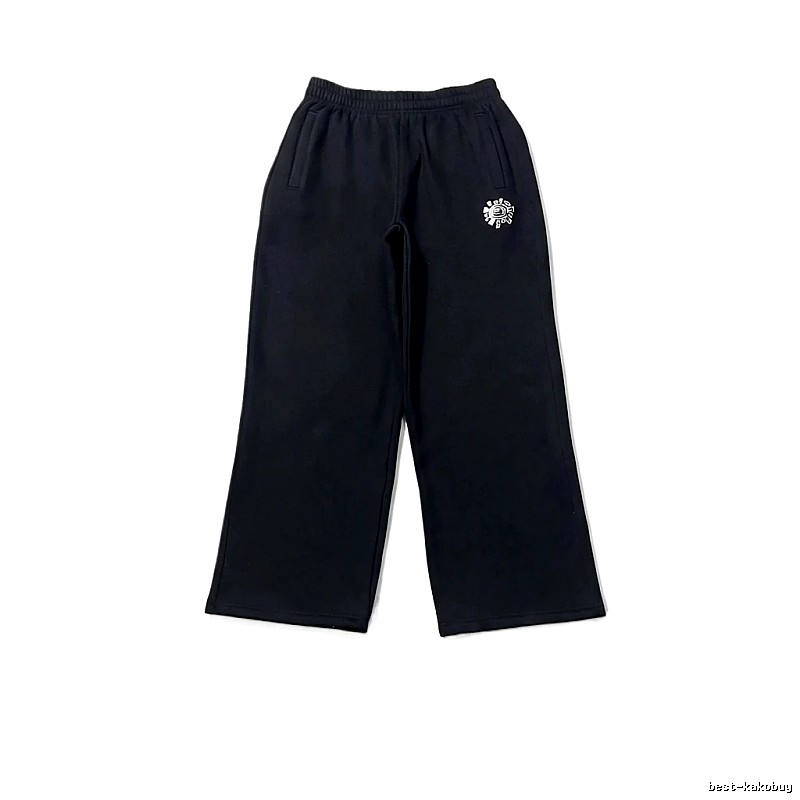 ADWYSD trendy brand loose black long trousers.
