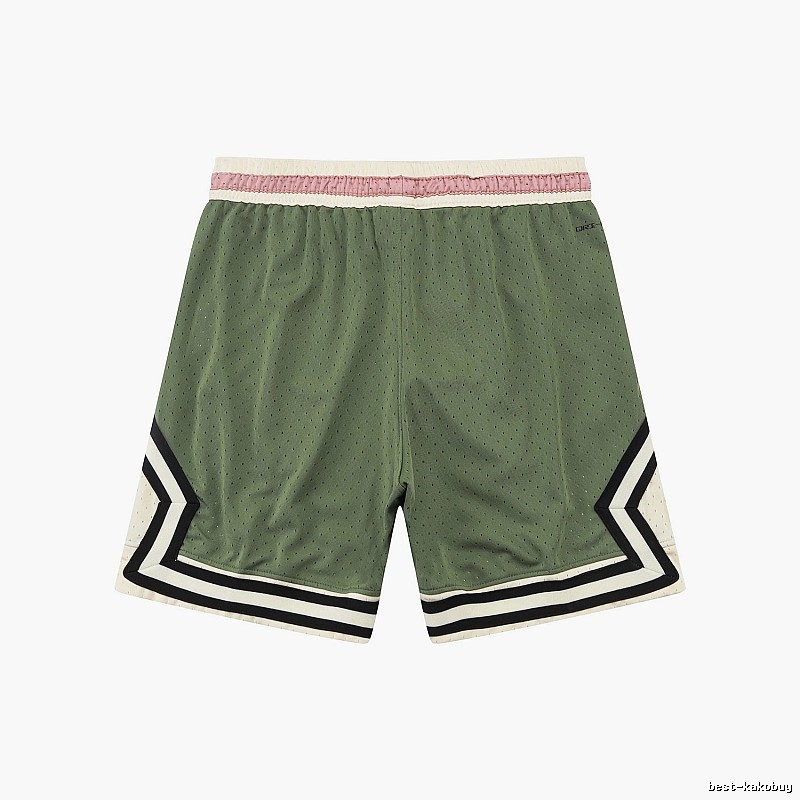 AJ retro-style green shorts