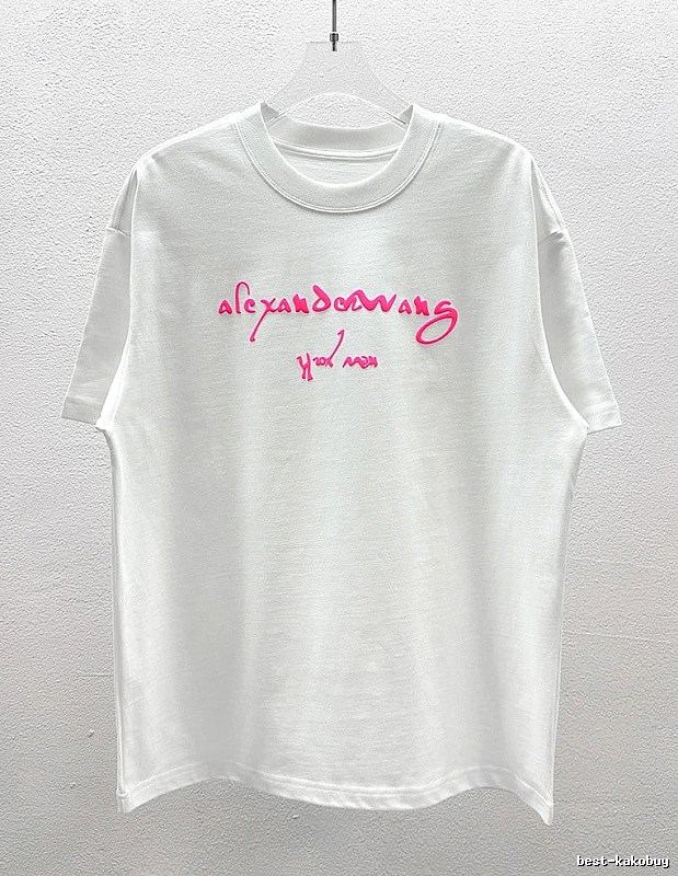 Alexander Wang Foam-Printed Cool & Trendy Style White T-Shirt