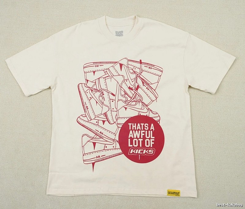 ALOCS Sneaker Printed Street Style Off-white T-shirt