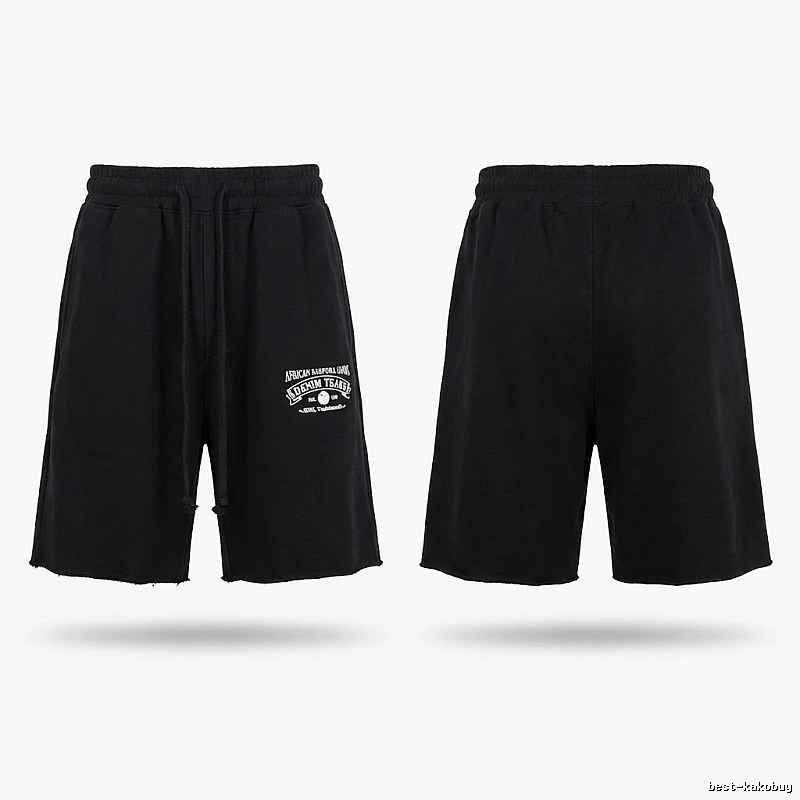 American casual black shorts of DENIM TEARS