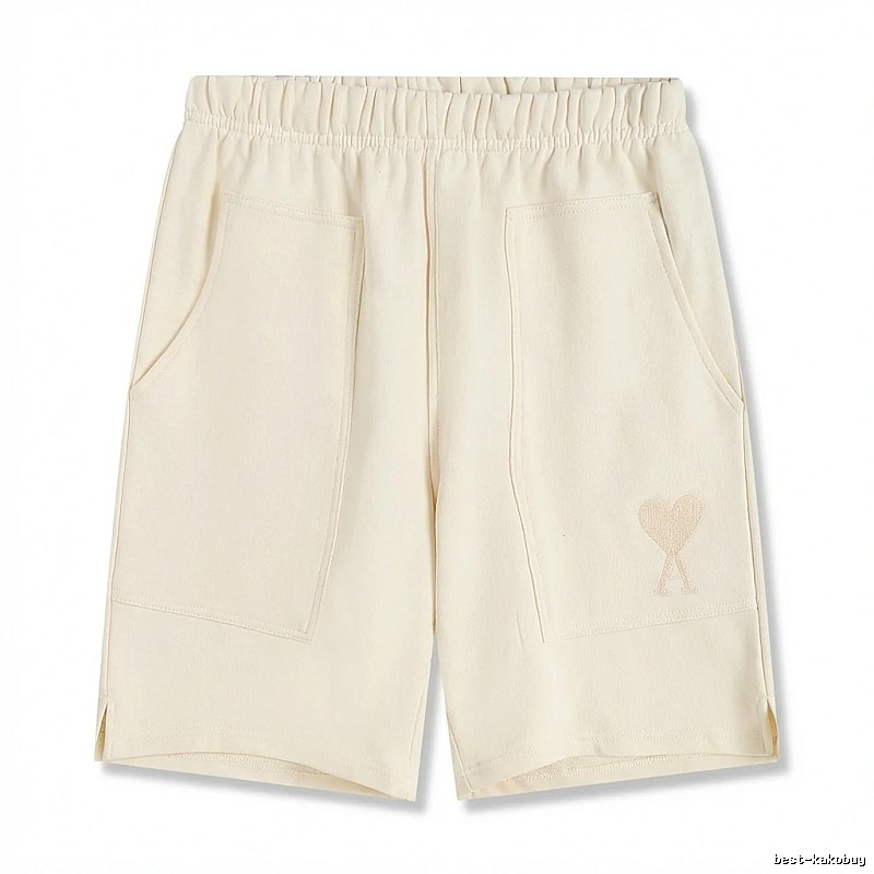 AMI Embroidered Love Casual Shorts