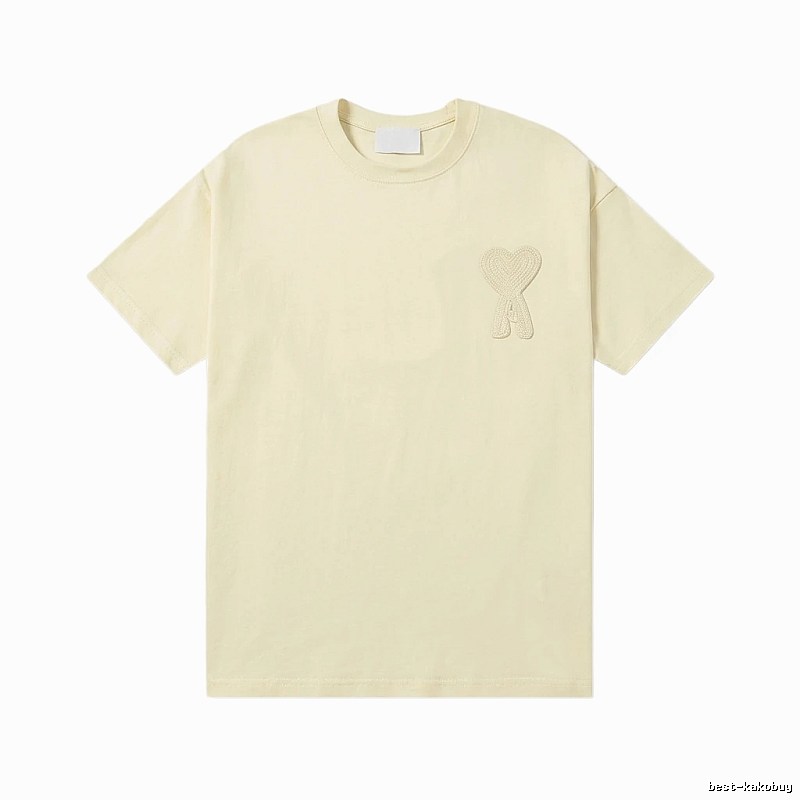 AMI Love Embroidery Simple Style T-shirt