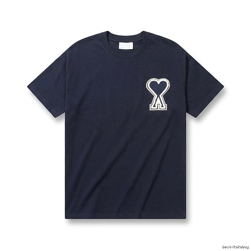AMI Love Embroidery Simple Style T-shirt