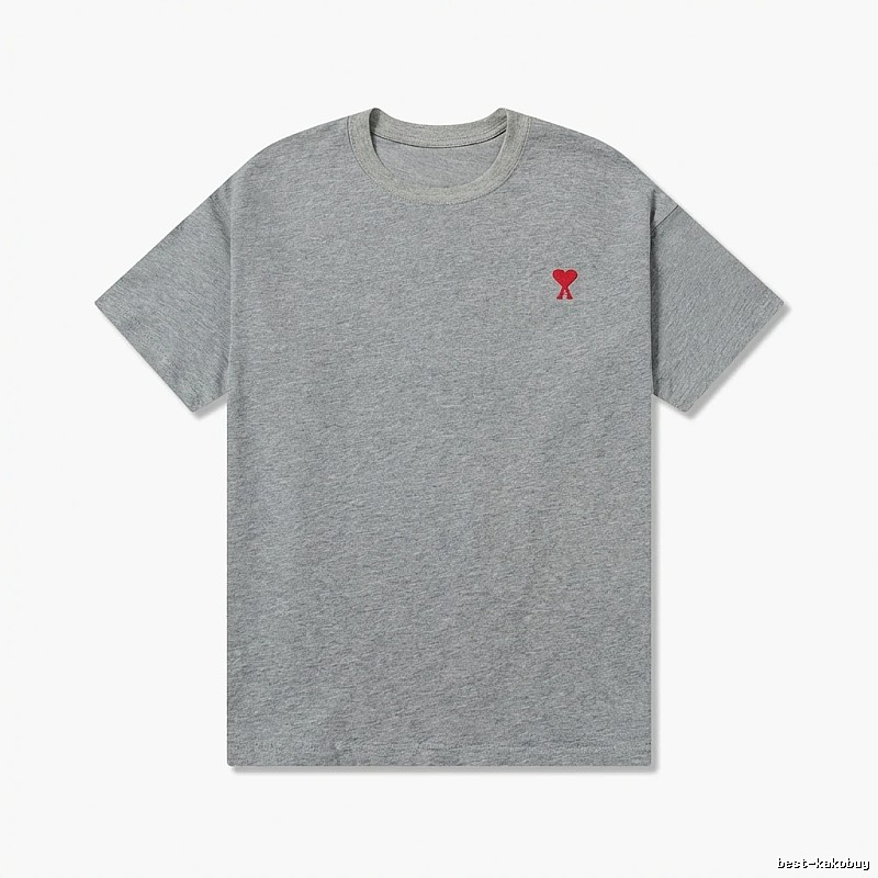 AMI Love Simple Style Grey T-shirt