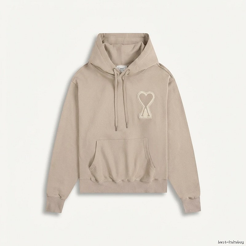 AMI Love Trend Brand Beige Sweatshirt