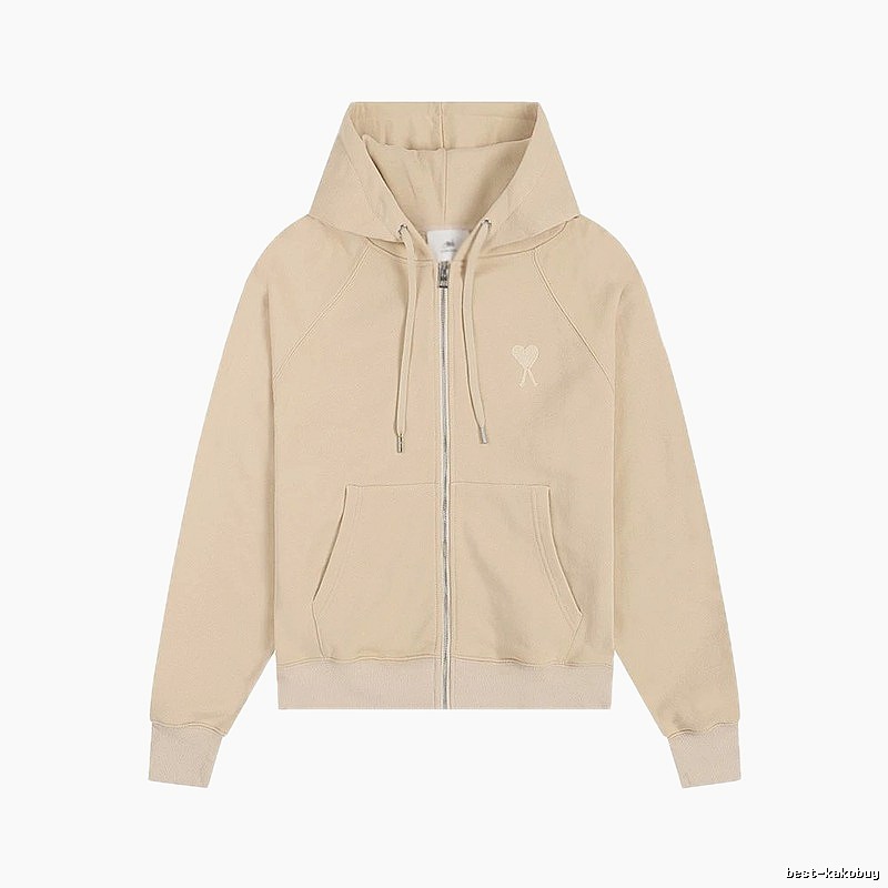 AMI minimalist style beige sweatshirt