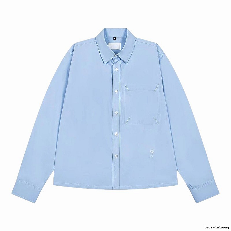 AMI minimalist style light blue shirt