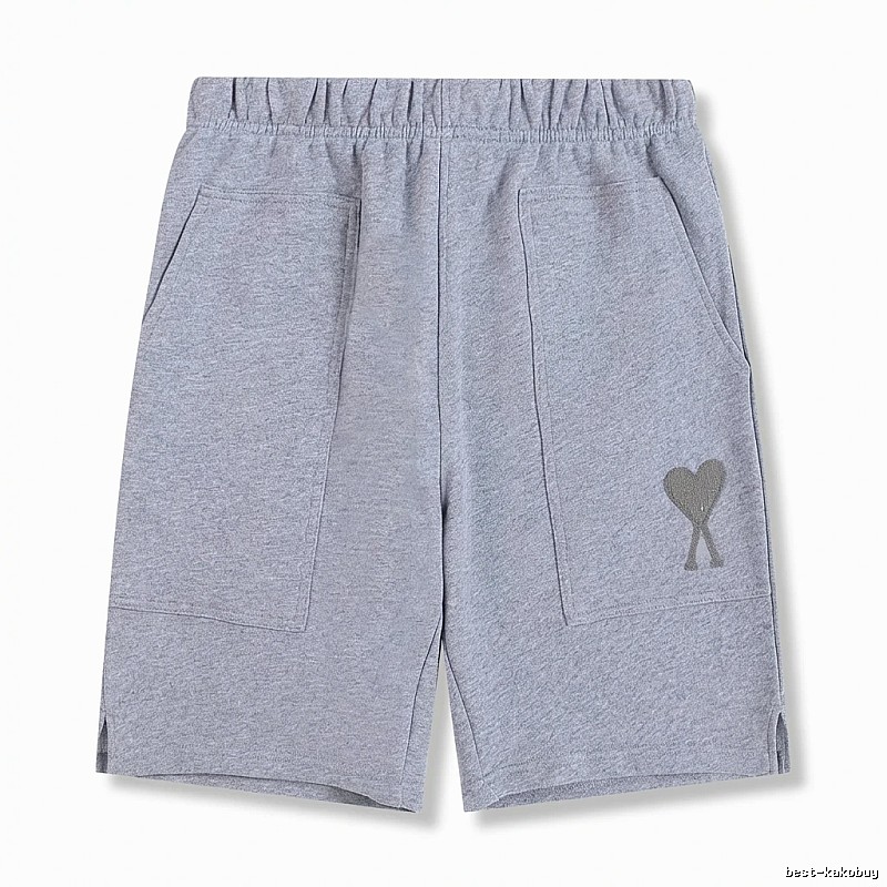 AMI pattern casual gray shorts
