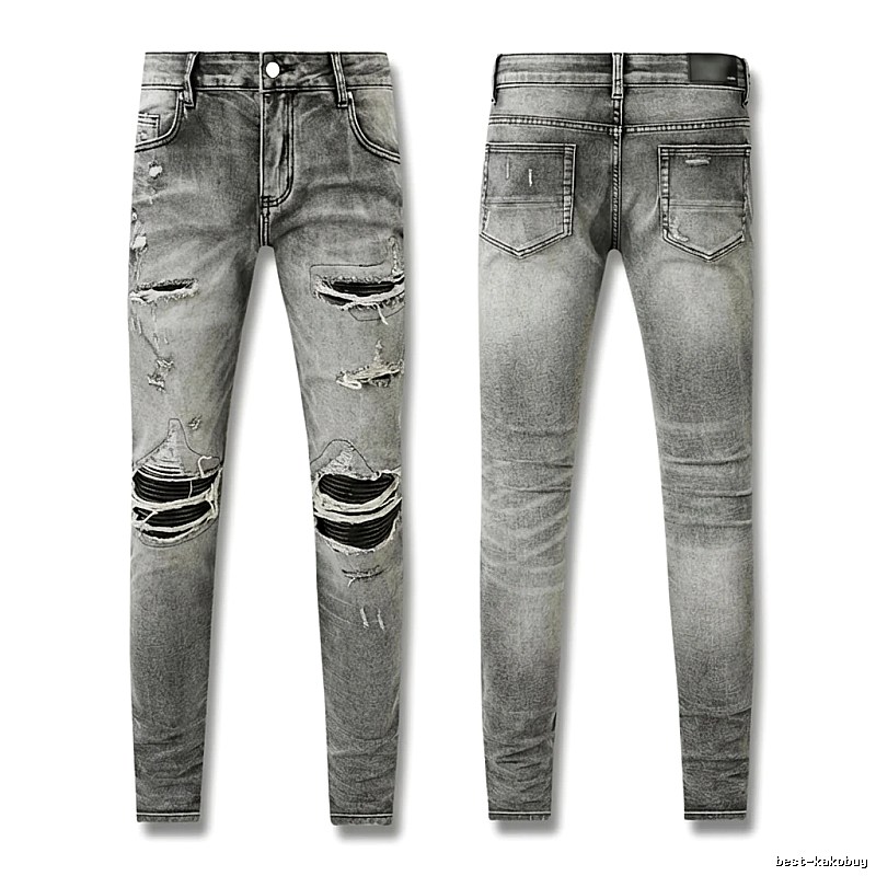 AMI Ripped Trendy Brand Jeans