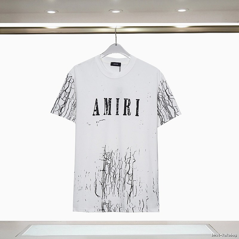 Amiri Easy Match Graphic T-shirt White Blue Amiri for Everyday Use
