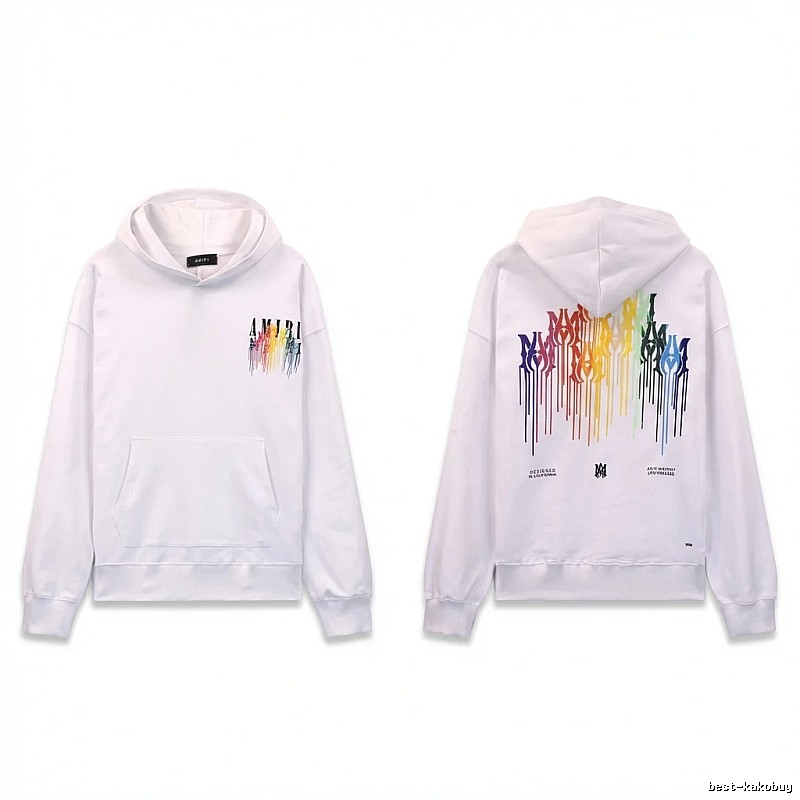 AMIRI Rainbow Wind White Hoodie