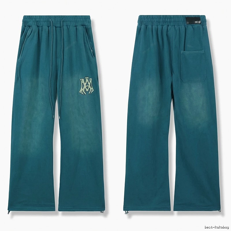 AMIRI retro-style dark green trousers