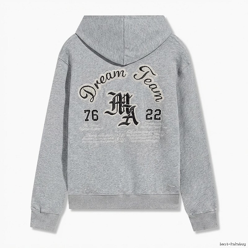 AMIRI Retro Style Grey Hoodie