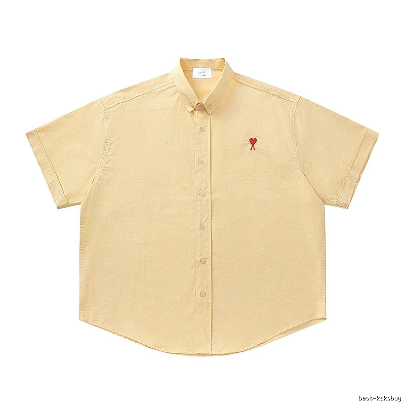 Ami's simple and loving style yellow shirt
