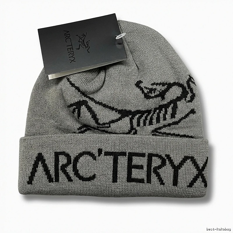 Arc'teryx minimalist style grey knitted hat