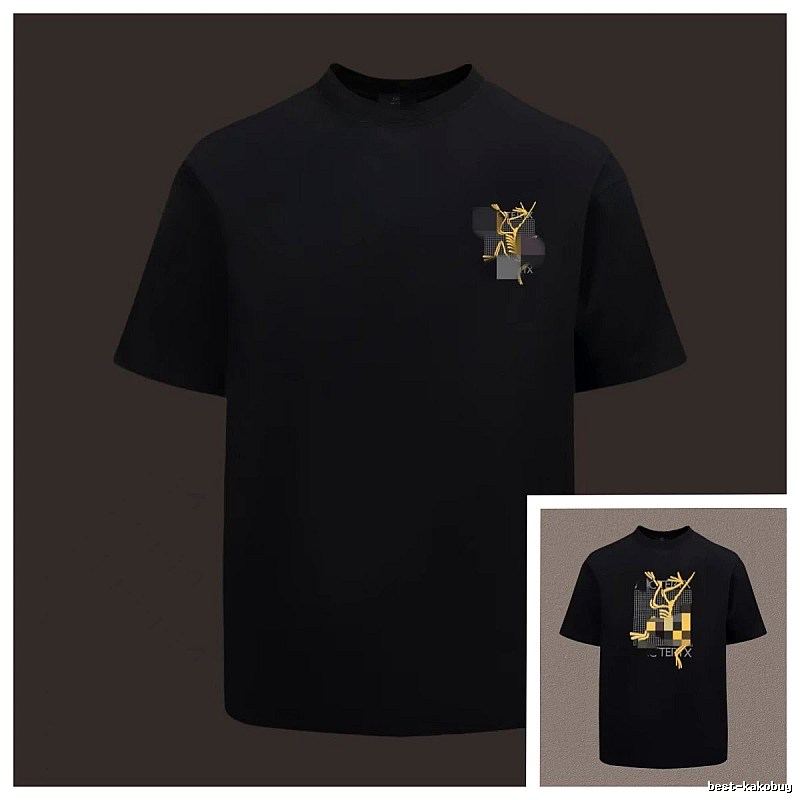 Arc'teryx Printed Functional Style Black Short Sleeve T-Shirt