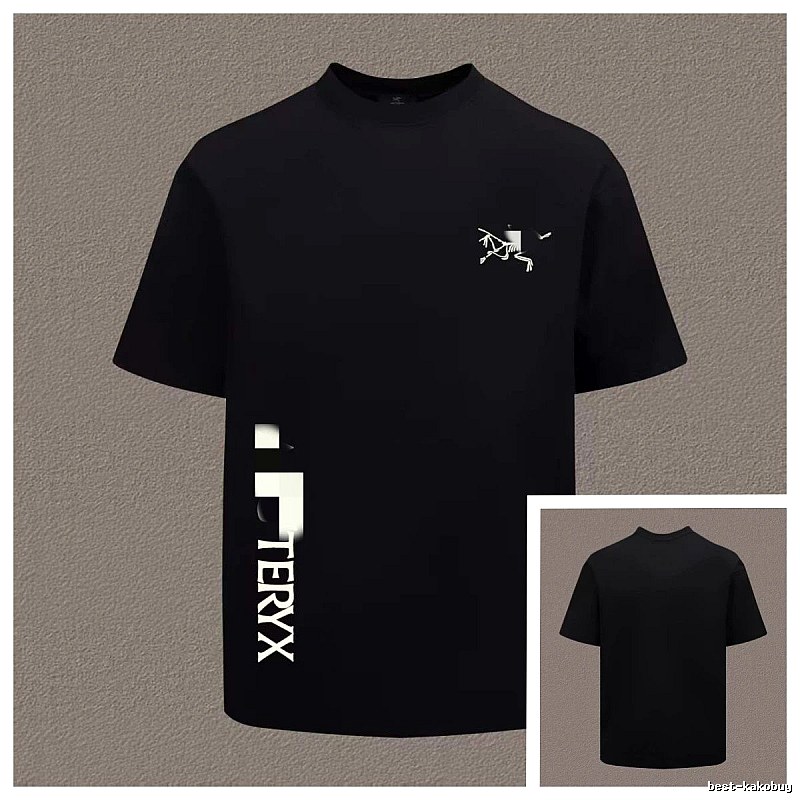 Arc'teryx Printed Technical Style Black Short-sleeved T-Shirt