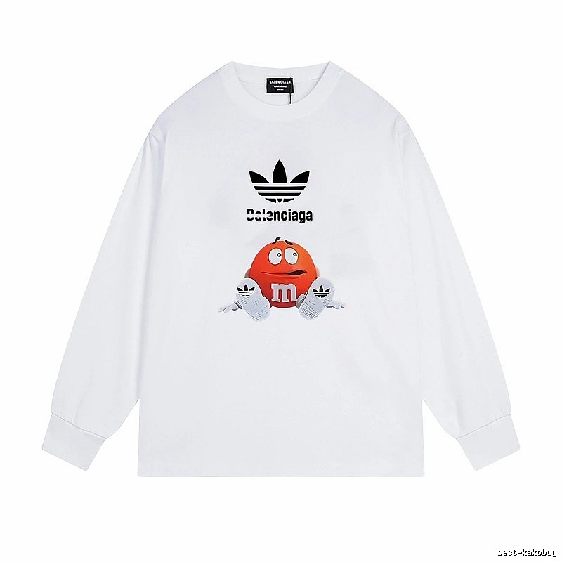 Balenciaga Co-branded Cartoon White Sweatshirt