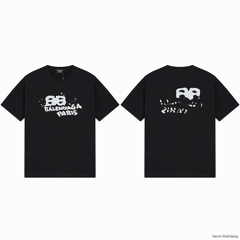 Balenciaga graffiti-style black T-shirt