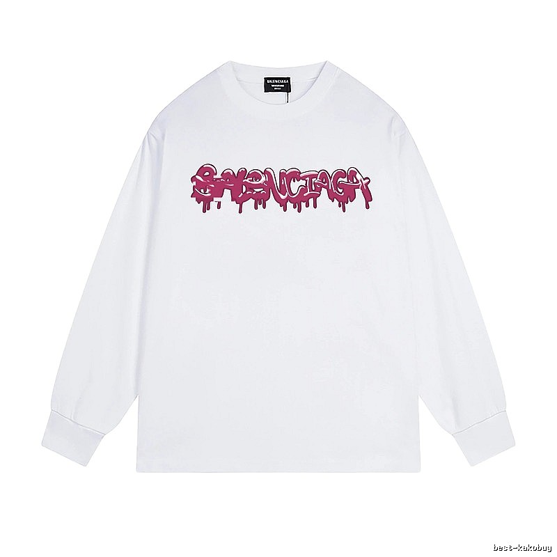 Balenciaga graffiti-style white T-shirt