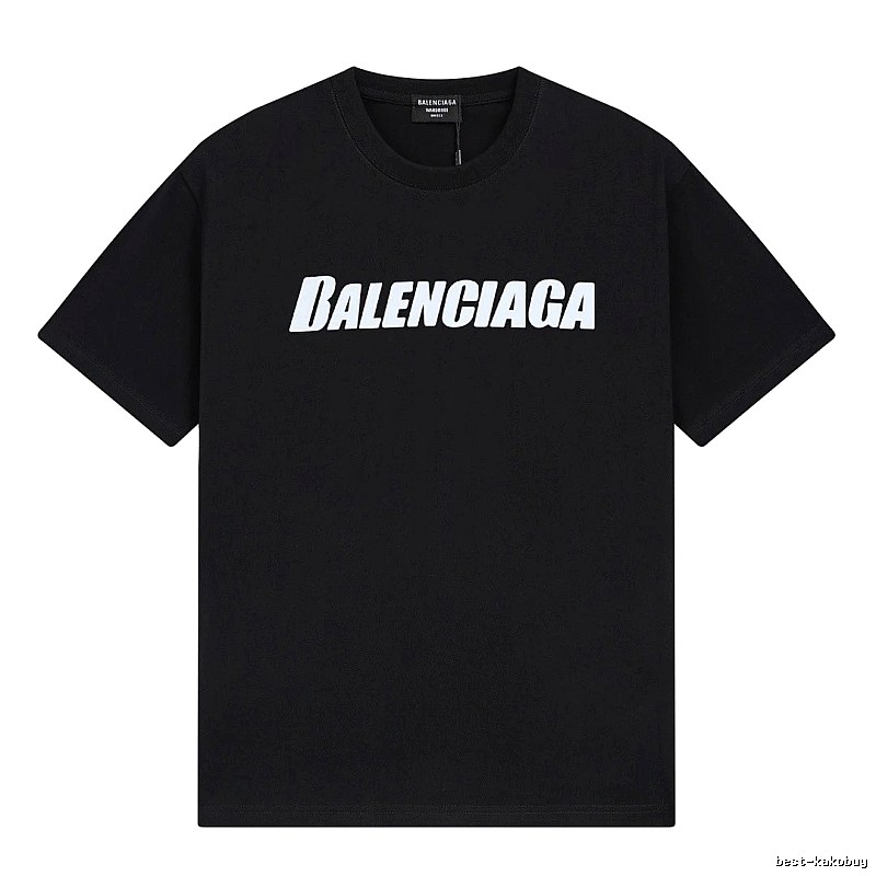Balenciaga minimalist style black T-shirt