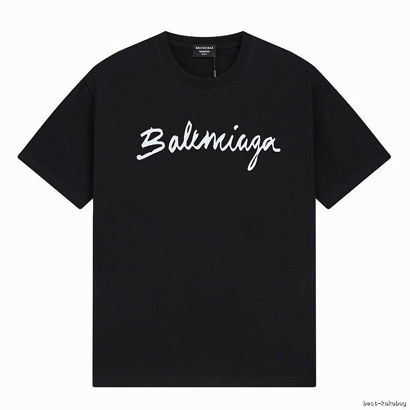 Balenciaga minimalist style black T-shirt